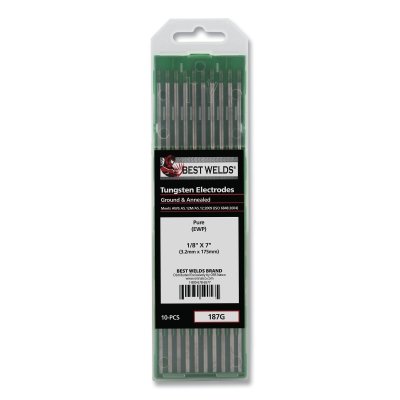 1/8X7 PURE TUNGSTEN ELECTRODE 10/PK
